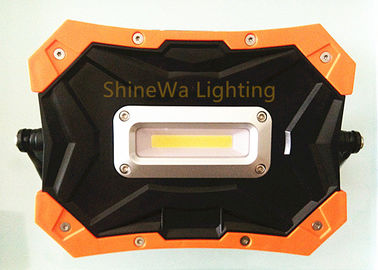 Handheld Solar Led Work Light / 10W Yellow Solar Powered Construction Lights