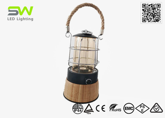  Rope Bamboo Material Rechargeable Led Camping Light Kits Indoor Reading