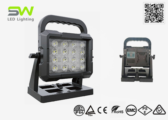 Portable 18V Bosch Ryobi Dewalt Battery Operated Work Floodlight 50W 5000 Lumens