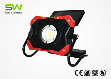 Outdoor LED Solar Work Light , Red DC Charging Solar Rechargeable Light