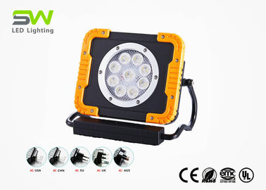 2500 Lumen Rechargeable LED Work Light With Retractable Handle And Rotatable Magnetic Stand