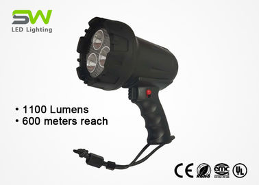 1100 Lumens Handheld Rechargeable LED Spotlight With Rubberized Lens Protector