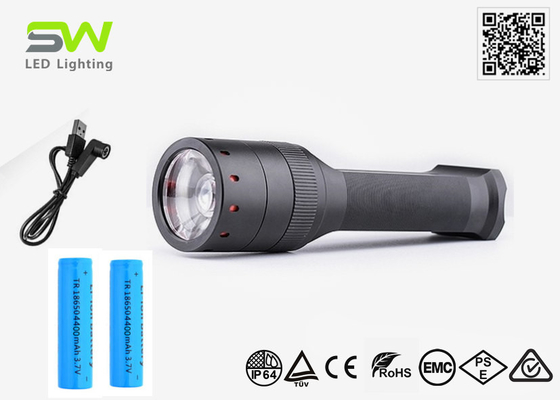 High 800 Lumen LED Inspection Flashlight Rechargeable By USB Magnetic Cable