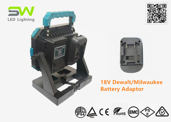 High Power 60W LED Hand Work Light Tripod Mounted 18V Power Tool Battery