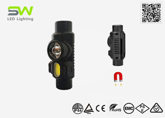 Versatile Touchless Sensor Activated Head Torch With Magnetic Tail COB Flood Beam