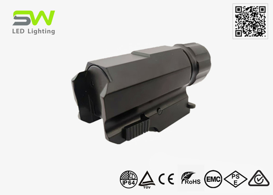 350 Lumens Small Tactical Rail Mount Flashlight Universal Picatinny Rail IP64