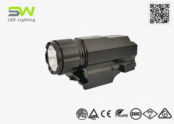 350 Lumens Small Tactical Rail Mount Flashlight Universal Picatinny Rail IP64