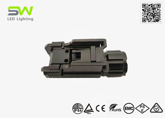 350 Lumens Small Tactical Rail Mount Flashlight Universal Picatinny Rail IP64