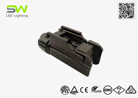 350 Lumens Small Tactical Rail Mount Flashlight Universal Picatinny Rail IP64