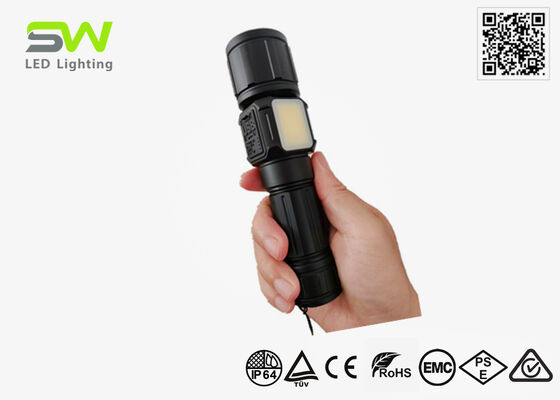 Zoomable LEP Torch Light With Magnets and COB Flood Work Light For Multi Uses