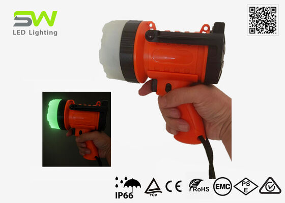 Compact Size 2000 Lumens Rechargeable Spotlight For Marine Site Rescue