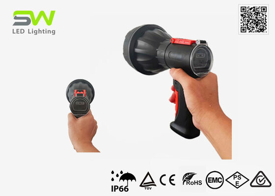 Multifunctional Pistol Grip Searchlight With Hybrid Flood Beam and Focus Beam