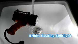 Introduce Compact 1000 Lumen Rechargeable Floating Marine Spotlight With Hanging Hook For You