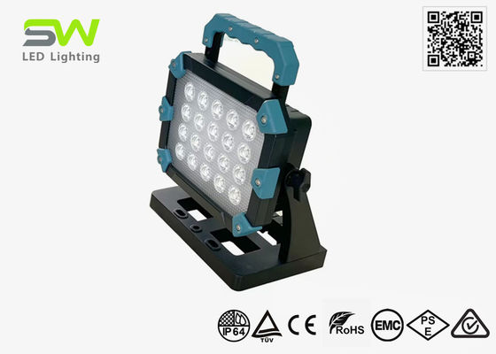 High Power 60W LED Hand Work Light Tripod Mounted 18V Power Tool Battery
