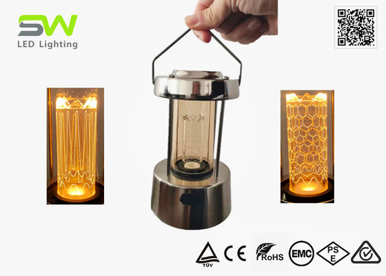Metal Material 5W LED Camping Lantern Warm Beam Type C Rechargeable